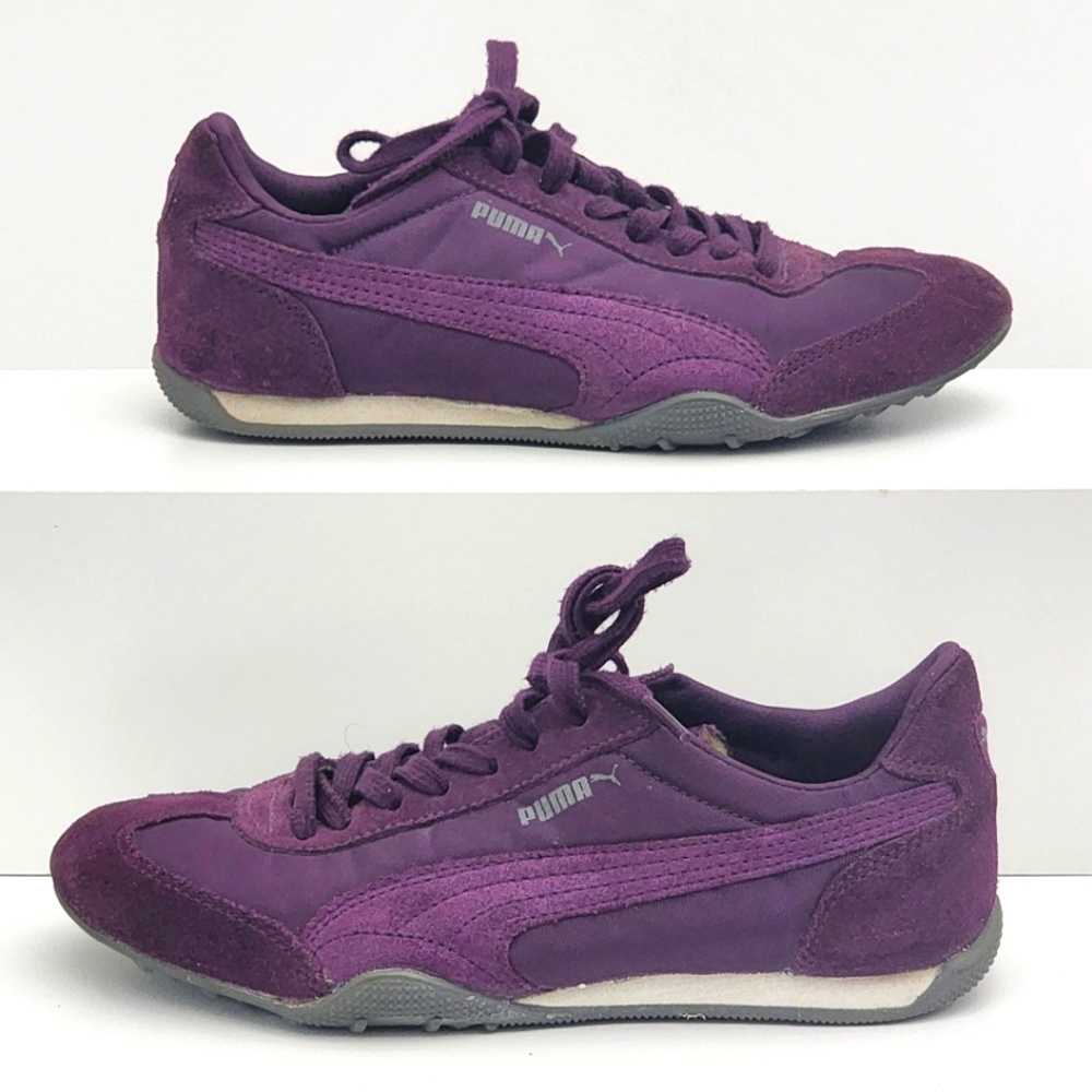 Puma 76 Runner Nylon Sneakers Adult Size 6 Purple